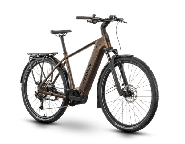 E-Bike Pedelec Raymon "Tahona" Diamant - tenmoku / black / honey